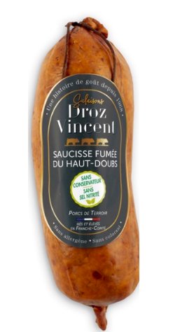 saucisse fumée du Haut Doubs